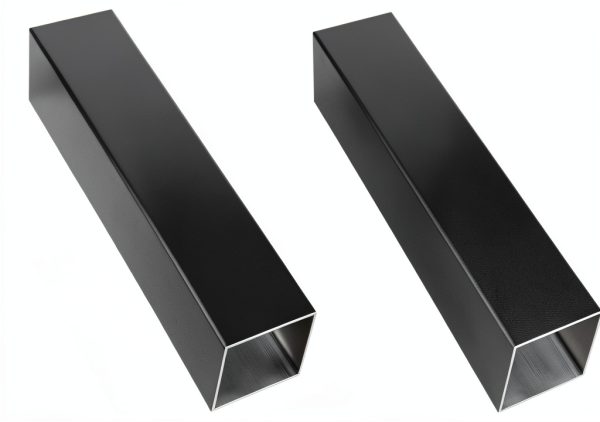 Aluminum Tube 2Pcs 3030T1.2 Black 39.37in L 1.2mm Wall Kwweeoo-0