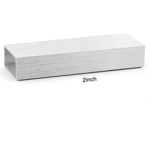 Zonon 2 Pcs 6063 Aluminum Tubing 2" x 4" 12" Length 0125in Thick-1